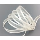 50 m x 10 mm Chiffonband mit Satin Kante Ivory Elfenbein...