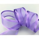 25 m x 38 mm Chiffonband mit Satin Kante LAVENDEL (84)...