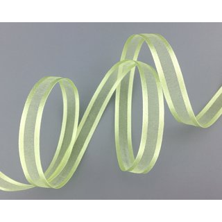 50 m x 10 mm Chiffonband mit Satin Kante LINDGRN (21) Chiffon Dekoband Schleifenband Geschenkband ohne Draht Organza