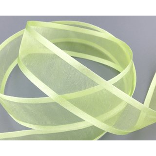 25 m x 25 mm Chiffonband mit Satin Kante LINDGRN (21) Chiffon Dekoband Schleifenband Geschenkband ohne Draht Organza