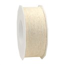 3 m x 40 mm Spitzenband LAURA CREME Ivory Dekoband Spitze...