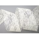 3 m x 72 mm Spitzenband LAURA CREME Ivory Dekoband Spitze...