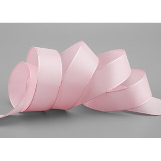 Dekoband TAFTBAND 3 m x 25 mm HELLROSA Geschenkband...