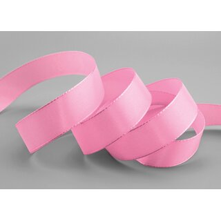 Dekoband TAFTBAND 3 m x 25 mm ROSA Geschenkband Stoffband...