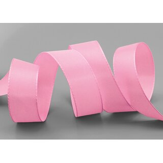 Dekoband TAFTBAND 3 m x 25 mm ROSA Geschenkband Stoffband Taft Visco