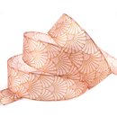 3 m x 40 mm Dekoband Art Nouveau ROSA GOLD Geschenkband...