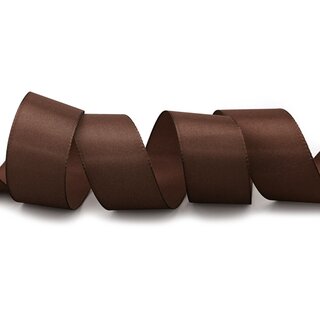 Dekoband TAFTBAND 3 m x 40 mm BRAUN Geschenkband Stoffband Taft Visco