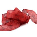 3 m x 40 mm Dekoband Art Nouveau ROT Geschenkband...