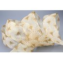 20 m x 40 mm Dekoband Art Nouveau CREME GOLD Ivory...