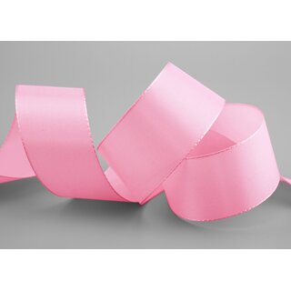 Dekoband TAFTBAND 3 m x 40 mm ROSA Geschenkband Stoffband Taft Visco