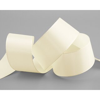 Dekoband TAFTBAND 3 m x 40 mm CREME Ivory Geschenkband...