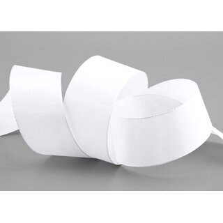 Dekoband TAFTBAND 3 m x 40 mm WEISS Geschenkband...