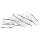3 m x 25 mm Dekoband VANCOUVER Silber mit Draht...