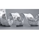 3 m x 40 mm Dekoband GLAMOUR SILBER Geschenkband glnzend...