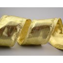 3 m x 60 mm Dekoband GLAMOUR GOLD Geschenkband glnzend...