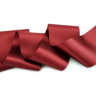 25 m x 72 mm Satinband Sophie BORDEAUX (018) Satin Tischband Schleifenband breites weiches Band Tischdekoration Tisch Deko