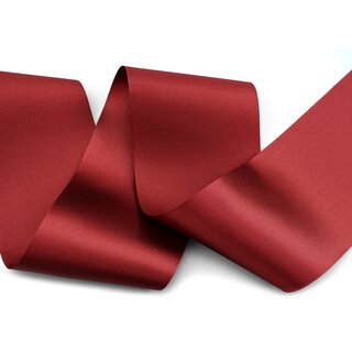 25 m x 72 mm Satinband Sophie BORDEAUX (018) Satin Tischband Schleifenband breites weiches Band Tischdekoration Tisch Deko