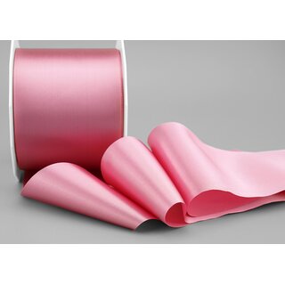 25 m x 72 mm Satinband Sophie ROSA Altrosa (021) Satin Tischband Schleifenband breites weiches Band Tischdekoration Tisch Deko