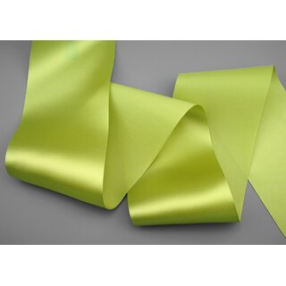 25 m x 72 mm Satinband Sophie HELLGRN Apfelgrn (027) Satin Tischband Schleifenband breites weiches Band Tischdekoration Tisch Deko
