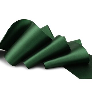 25 m x 72 mm Satinband Sophie DUNKELGRN Tannengrn (035) Satin Tischband Schleifenband breites weiches Band Tischdekoration Tisch Deko