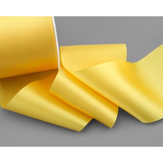25 m x 72 mm Satinband Sophie GELB (605) Satin Tischband Schleifenband breites weiches Band Tischdekoration Tisch Deko