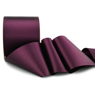 25 m x 72 mm Satinband Sophie PFLAUME (610) Satin Tischband Schleifenband breites weiches Band Tischdekoration Tisch Deko