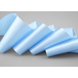 25 m x 72 mm Satinband Sophie HELLBLAU (612) Satin Tischband Schleifenband breites weiches Band Tischdekoration Tisch Deko