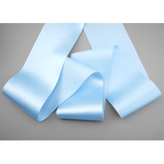 25 m x 72 mm Satinband Sophie HELLBLAU (612) Satin Tischband Schleifenband breites weiches Band Tischdekoration Tisch Deko
