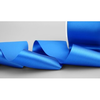 25 m x 72 mm Satinband Sophie BLAU (614) Satin Tischband Schleifenband breites weiches Band Tischdekoration Tisch Deko