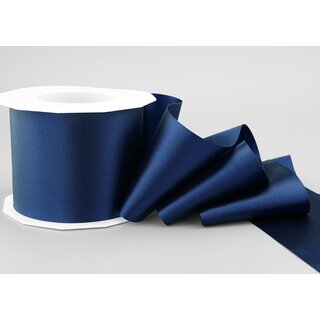 25 m x 72 mm Satinband Sophie DUNKELBLAU (624) Satin Tischband Schleifenband breites weiches Band Tischdekoration Tisch Deko