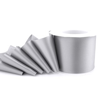 25 m x 72 mm Satinband Sophie GRAU Taubenblau (631) Satin Tischband Schleifenband breites weiches Band Tischdekoration Tisch Deko