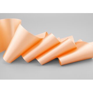 3 m x 72 mm Satinband Sophie APRICOT (134) Satin Tischband Schleifenband breites weiches Band Tischdekoration Tisch Deko