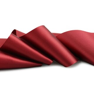 3 m x 72 mm Satinband Sophie BORDEAUX (018) Satin Tischband Schleifenband breites weiches Band Tischdekoration Tisch Deko