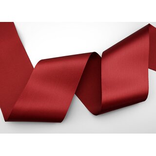 3 m x 72 mm Satinband Sophie BORDEAUX (018) Satin Tischband Schleifenband breites weiches Band Tischdekoration Tisch Deko