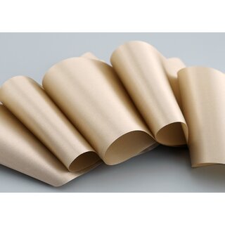 3 m x 72 mm Satinband Sophie TAUPE (105) Satin Tischband Schleifenband breites weiches Band Tischdekoration Tisch Deko