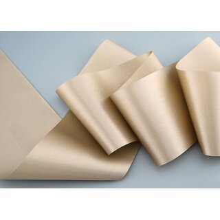 3 m x 72 mm Satinband Sophie TAUPE (105) Satin Tischband Schleifenband breites weiches Band Tischdekoration Tisch Deko