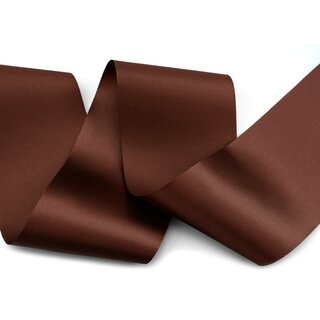 3 m x 72 mm Satinband Sophie BRAUN (523) Satin Tischband Schleifenband breites weiches Band Tischdekoration Tisch Deko
