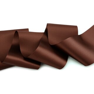 3 m x 72 mm Satinband Sophie BRAUN (523) Satin Tischband Schleifenband breites weiches Band Tischdekoration Tisch Deko