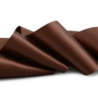 3 m x 72 mm Satinband Sophie BRAUN (523) Satin Tischband Schleifenband breites weiches Band Tischdekoration Tisch Deko