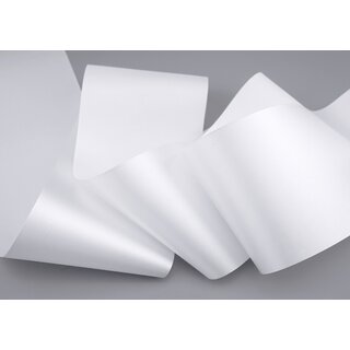 3 m x 72 mm Satinband Sophie WEISS (601) Satin Tischband Schleifenband breites weiches Band Tischdekoration Tisch Deko