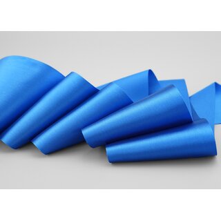3 m x 72 mm Satinband Sophie BLAU (614) Satin Tischband Schleifenband breites weiches Band Tischdekoration Tisch Deko