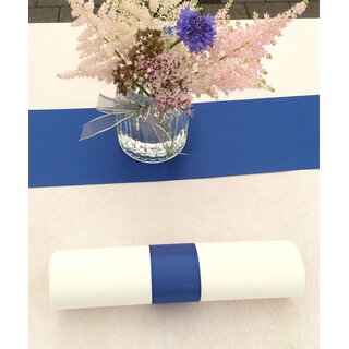 3 m x 72 mm Satinband Sophie BLAU (614) Satin Tischband Schleifenband breites weiches Band Tischdekoration Tisch Deko