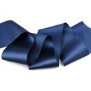 3 m x 72 mm Satinband Sophie DUNKELBLAU (624) Satin...