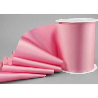 25 m x 112 mm Satinband Sophie ROSA Altrosa (021) Satin Tischband Schleifenband breites weiches Band Tischdekoration Tisch Deko