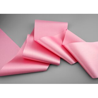 25 m x 112 mm Satinband Sophie ROSA Altrosa (021) Satin Tischband Schleifenband breites weiches Band Tischdekoration Tisch Deko