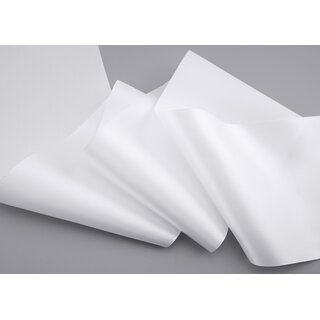 25 m x 112 mm Satinband Sophie WEISS (601) Satin Tischband Schleifenband breites weiches Band Tischdekoration Tisch Deko