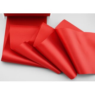 25 m x 112 mm Satinband Sophie ROT (609) Satin Tischband Schleifenband breites weiches Band Tischdekoration Tisch Deko