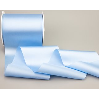 25 m x 112 mm Satinband Sophie HELLBLAU (612) Satin Tischband Schleifenband breites weiches Band Tischdekoration Tisch Deko