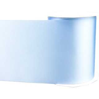 25 m x 112 mm Satinband Sophie HELLBLAU (612) Satin Tischband Schleifenband breites weiches Band Tischdekoration Tisch Deko