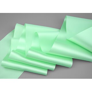 25 m x 112 mm Satinband Sophie MINT (136) Satin Tischband Schleifenband breites weiches Band Tischdekoration Tisch Deko